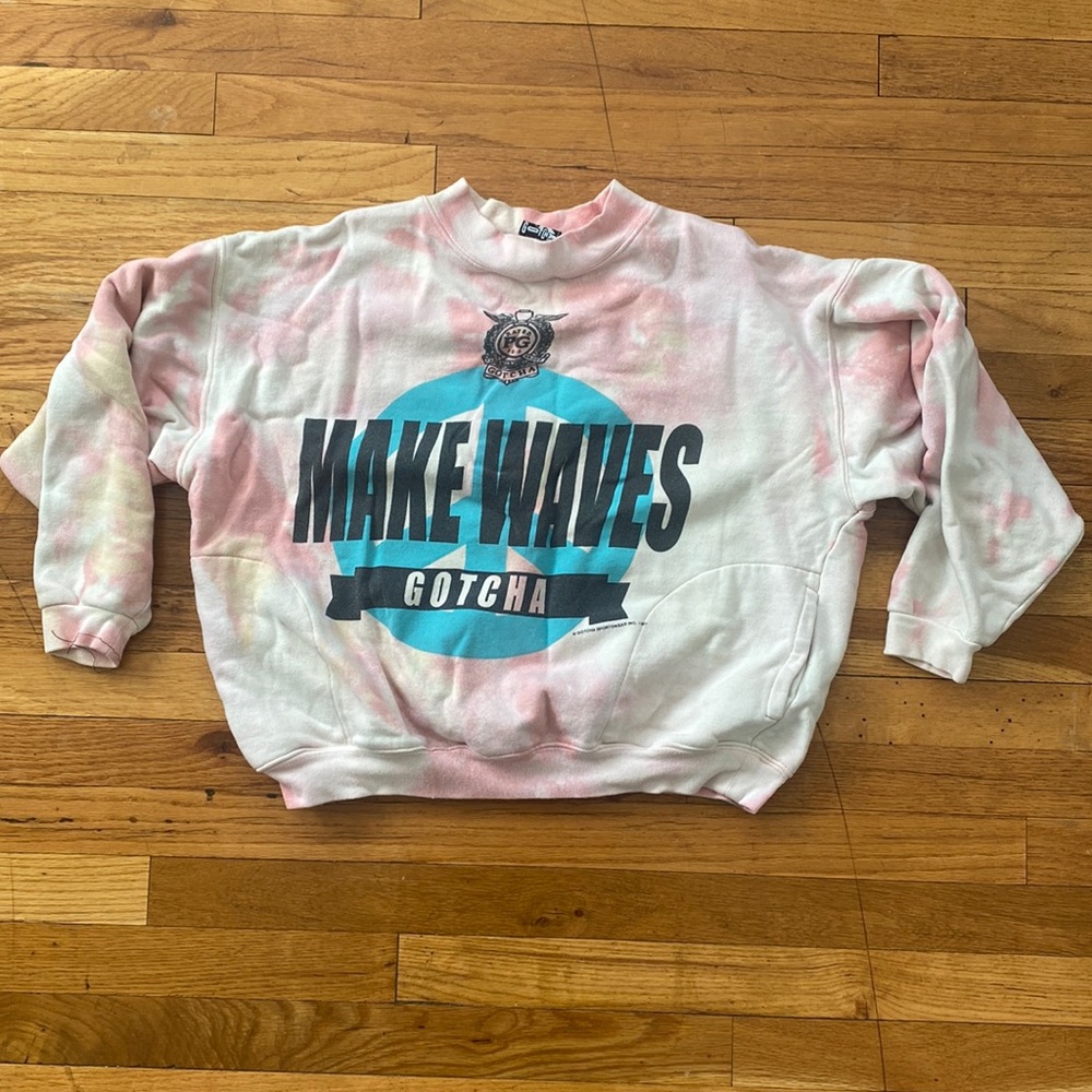 Gotcha Custom Dyed Crop Hoodie